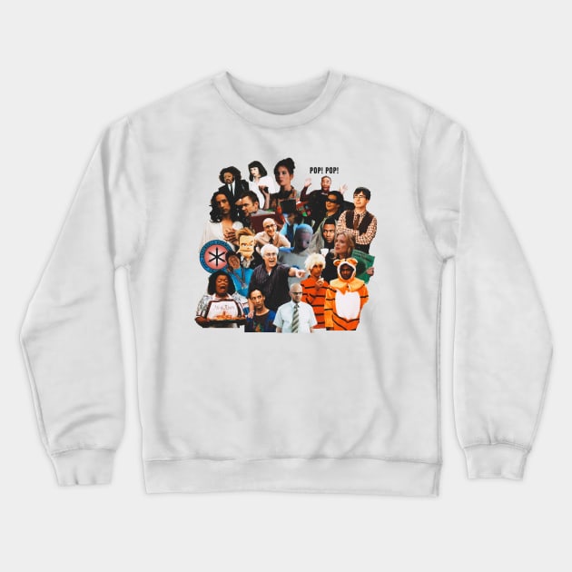 Community TV Show Collage Crewneck Sweatshirt by ematzzz